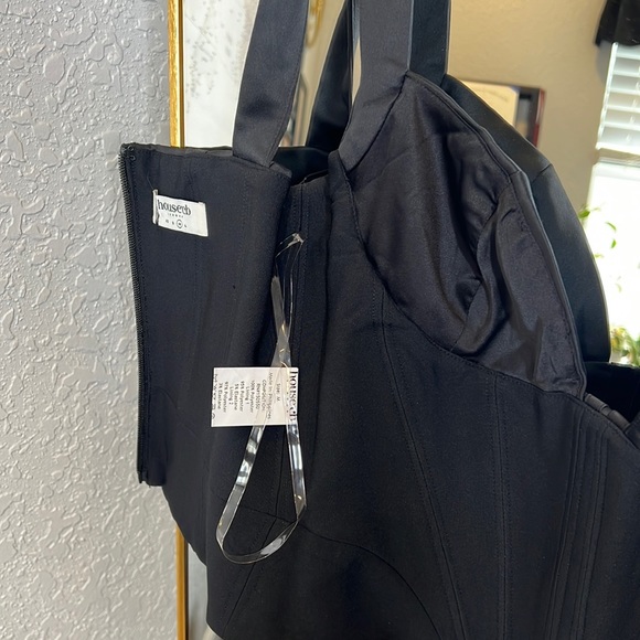 HOUSE OF CB 'Liberty' Black Satin Corset NWOT - Picture 11 of 11